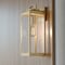 Vaxcel Kinzie 1 Light 16.75in H Dusk to Dawn Gold Vintage Brass Outdoor Wall Lantern Fixture T0707 - alternate 1